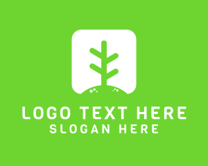 App - Garden Eco Plant logo design