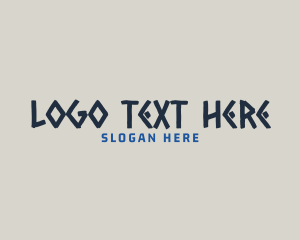 Historical - Greek Text History logo design