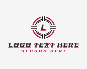 Crosshair Reticle Target logo design