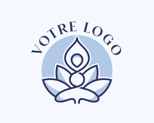 Yogi - Yoga Healing Lotus logo design