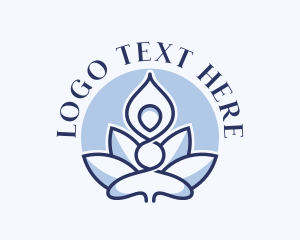 Yoga Healing Lotus Logo