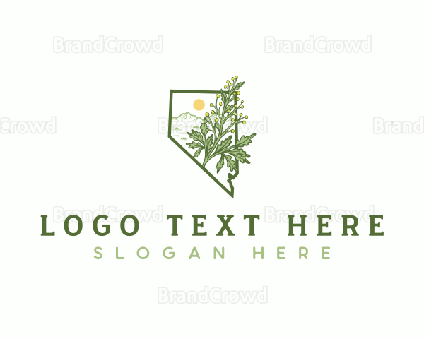 Nevada Sagebrush Plant Logo