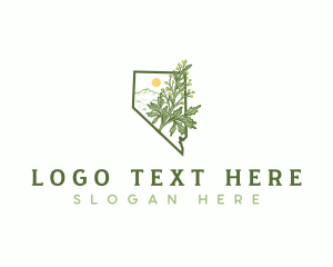 Pine Cones - Nevada Sagebrush Plant logo design