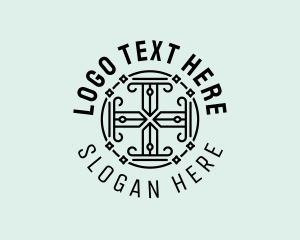 Elegant Abstract Cross Letter T Logo