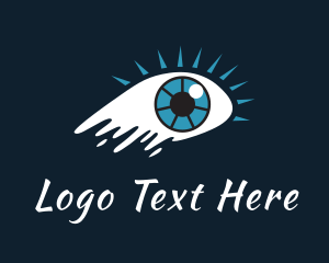 Contact Lens - Crying Eye Painting logo design