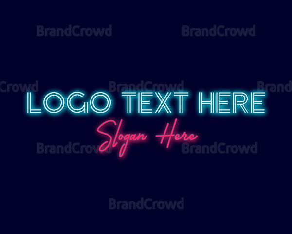 Neon Light Streaming Logo