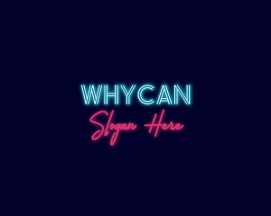 Party - Neon Light Streaming logo design