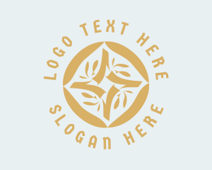 Youth Group - Gold Christian Cross logo design