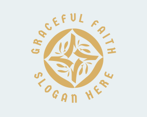 Christianity - Gold Christian Cross logo design