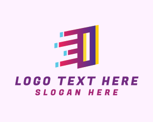 Digit - Speedy Letter I Motion logo design