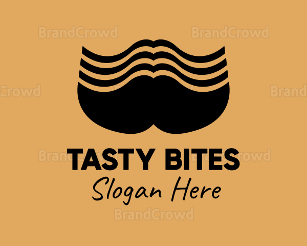 Big Male Mustache Logo