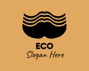 Big Male Mustache  Logo