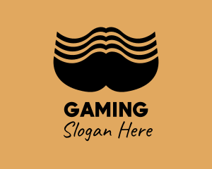 Big Male Mustache  Logo