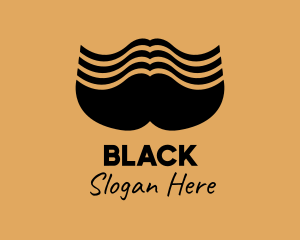 Big Male Mustache  logo design