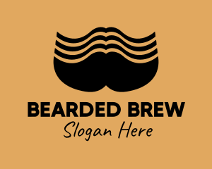 Big Male Mustache  logo design