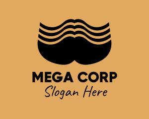 Big Male Mustache  logo design