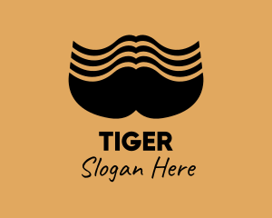 Big Male Mustache  logo design