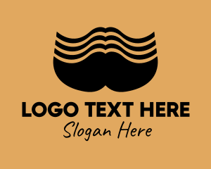 Big Male Mustache  Logo