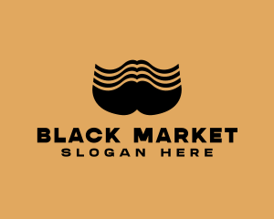 Barber Grooming Mustache  logo design