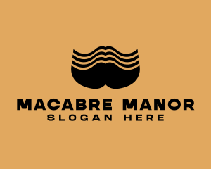 Barber Grooming Mustache  logo design