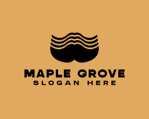 Barber Grooming Mustache  logo design