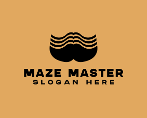 Barber Grooming Mustache  logo design