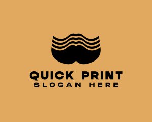 Barber Grooming Mustache  logo design