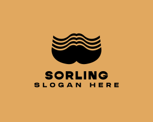 Barber Grooming Mustache  logo design