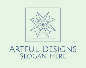 Minimalist Decorative Star logo design