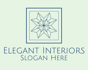 Minimalist Decorative Star logo design