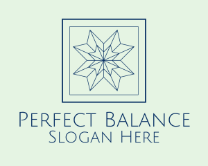 Minimalist Decorative Star logo design