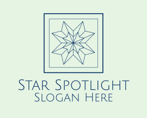 Minimalist Decorative Star logo design