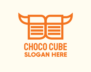 Study - Orange Cowboy Book logo design