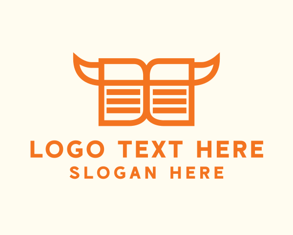 Texas - File Newspaper Horn logo design