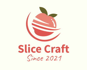 Sliced - Organic Apple Fruit logo design