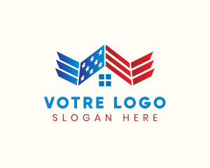 Veteran - Patriotic Veteran Home logo design