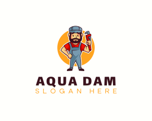 Handyman Plumber Wrench logo design