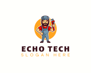 Handyman Plumber Wrench logo design