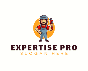 Handyman Plumber Wrench logo design