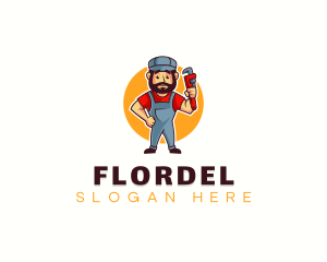 Handyman Plumber Wrench logo design