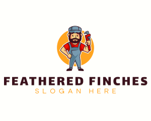 Handyman Plumber Wrench logo design