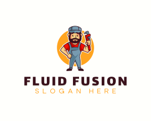 Handyman Plumber Wrench logo design