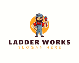 Handyman Plumber Wrench logo design