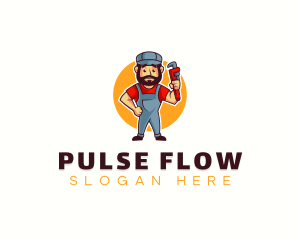 Handyman Plumber Wrench logo design