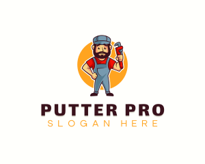 Handyman Plumber Wrench logo design