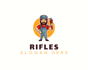 Handyman Plumber Wrench logo design