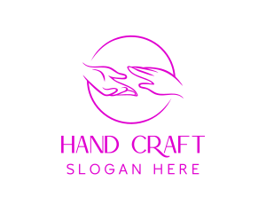 Hand - Dermatology Touch Hand logo design