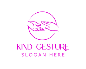 Gesture - Dermatology Touch Hand logo design