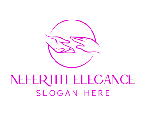 Dermatology Touch Hand  logo design