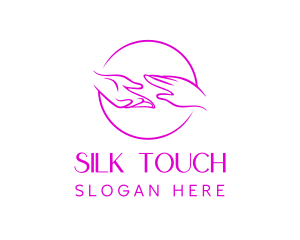 Dermatology Touch Hand  logo design